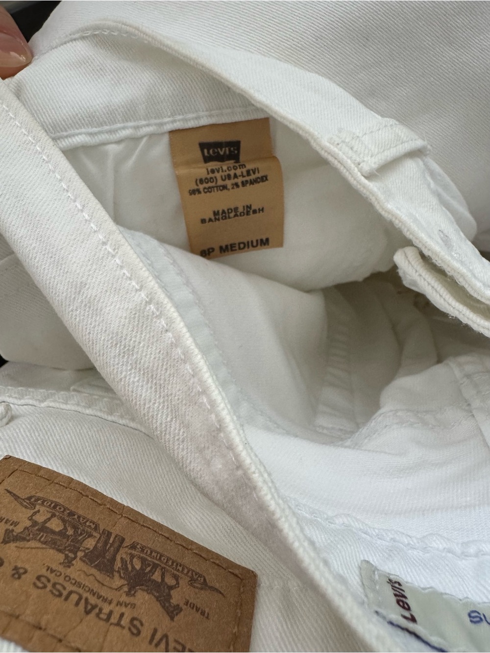 Levi's 515 Women’s Bootcut white Jeans Size 8 Medium
